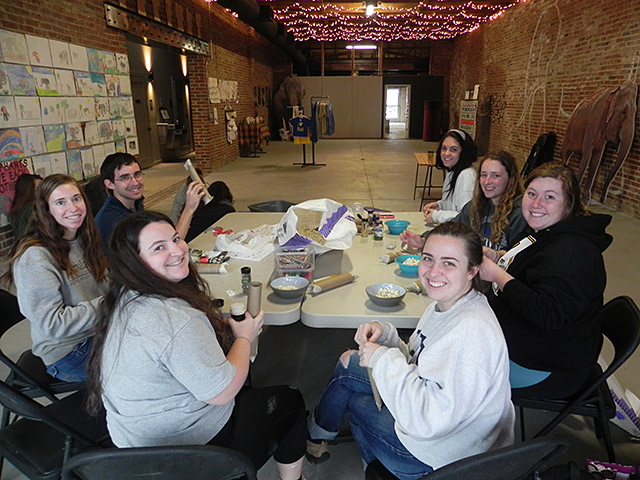 Appalachian State University students spent their Spring Break volunteering at The Sanctuary.